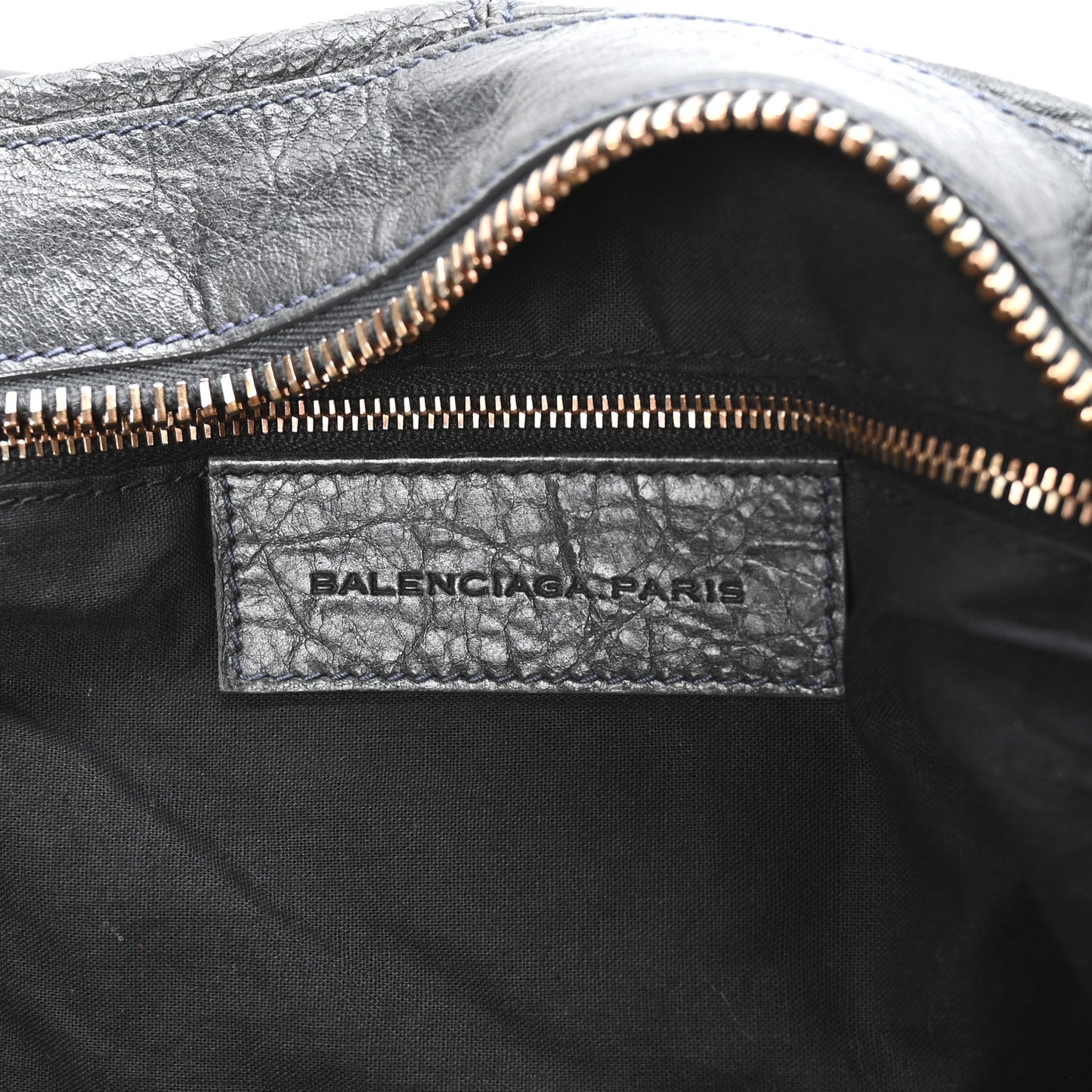 Agneau Giant 21 Rose Gold Hardware Work Anthracite