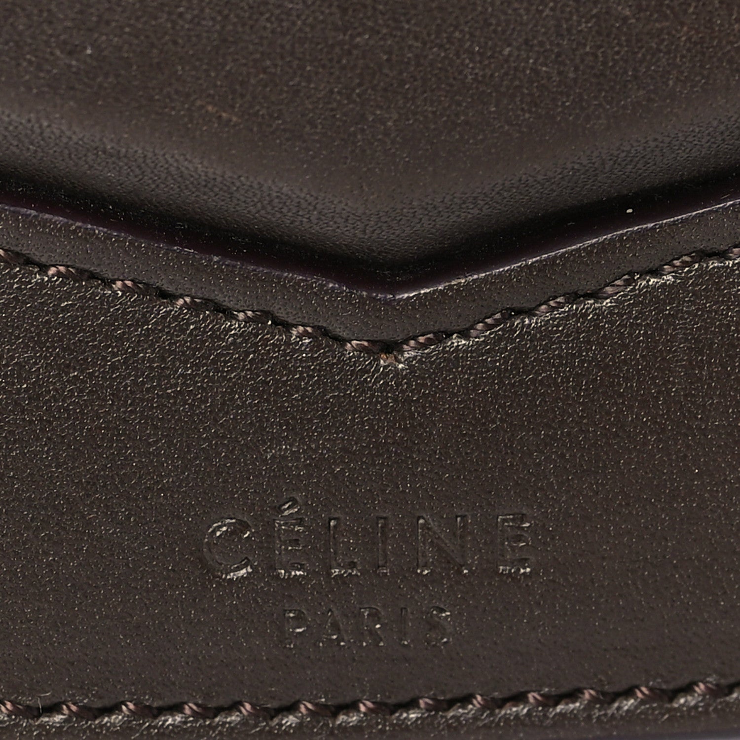Celine Smooth Calfskin Small Trotteur Dark Brown 6 of 11