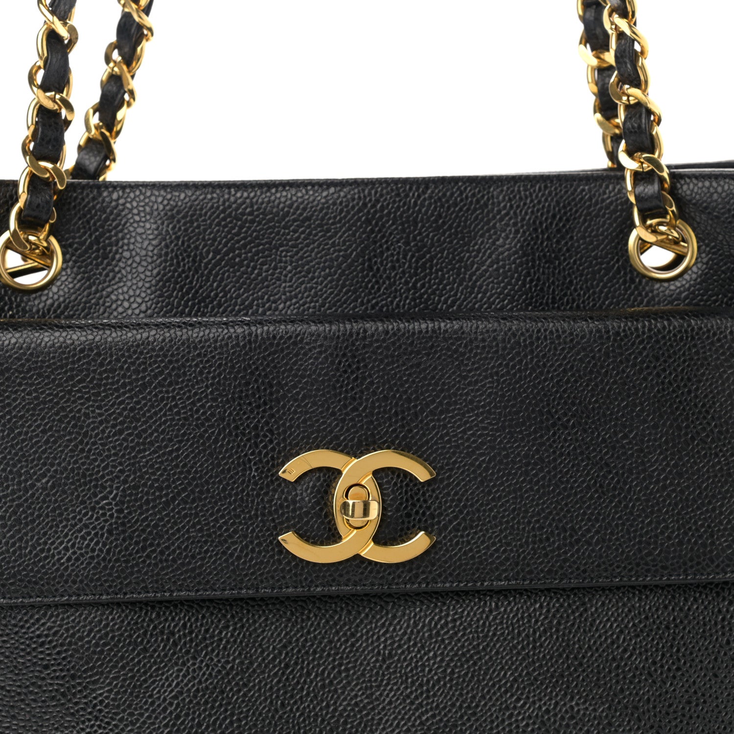 Chanel Caviar Flap Shoulder Bag Black 9 of 12