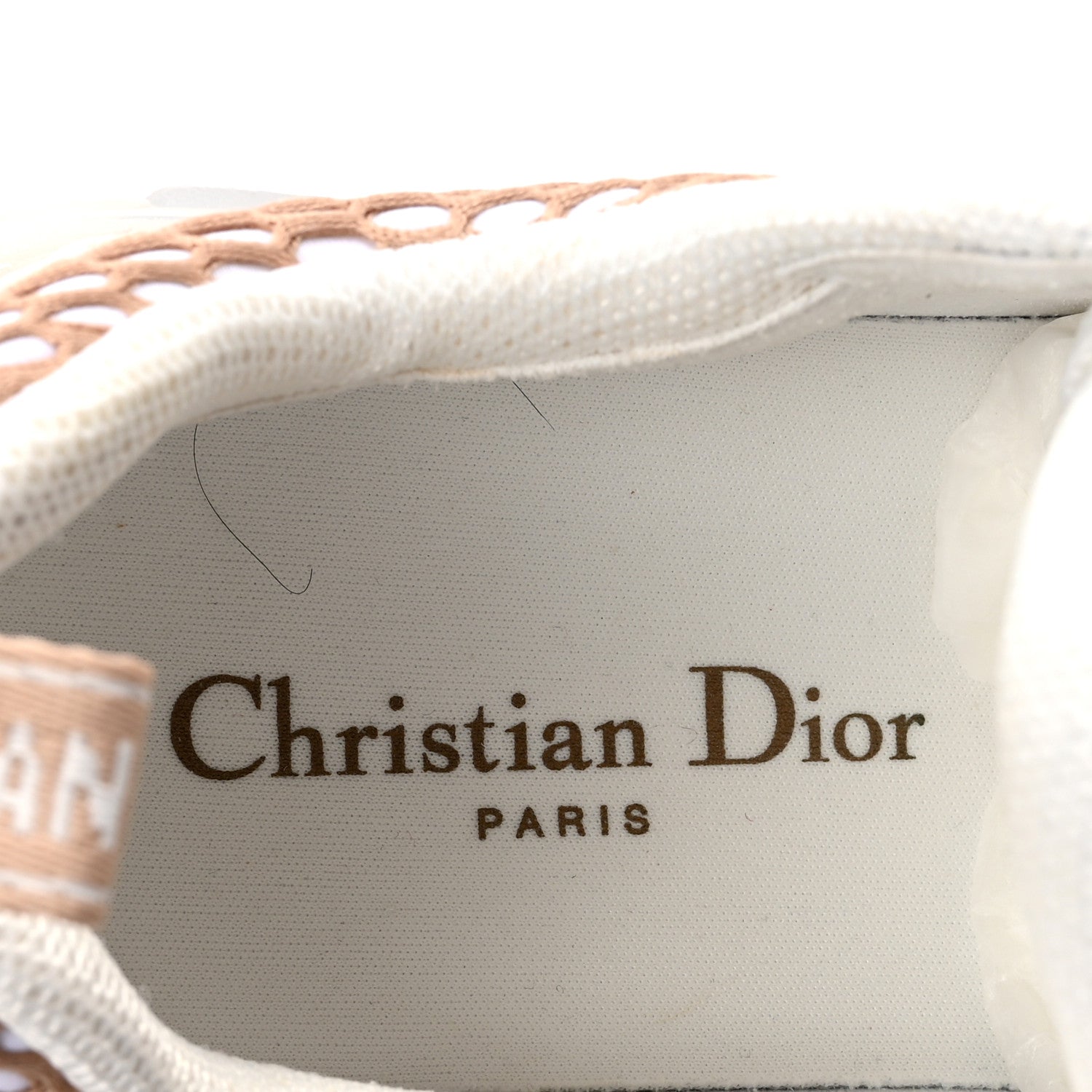 Christian Dior Technical Fabric Rubber Oblique Dior Vibe Sneakers 38 White Nude 8 of 10