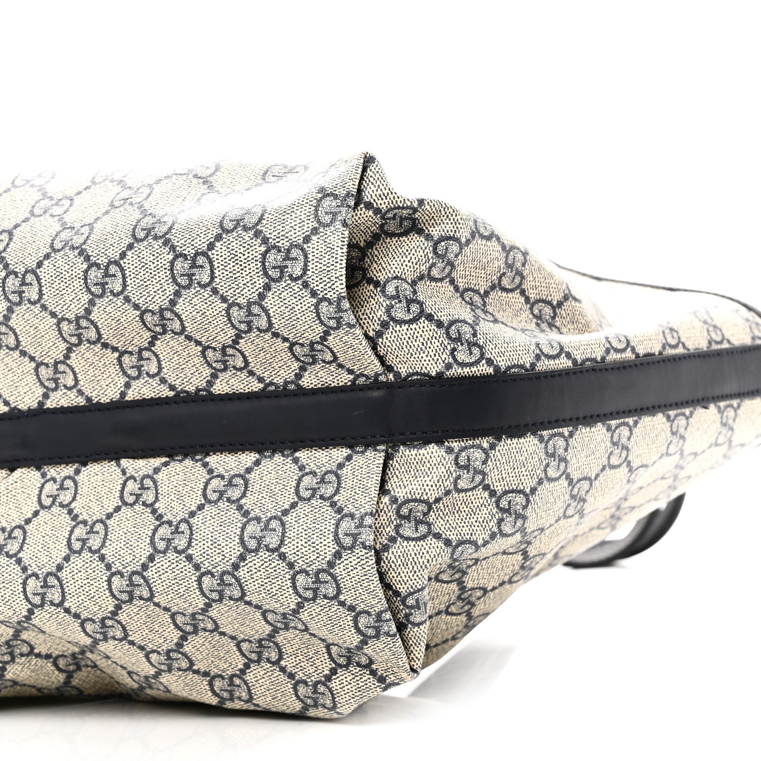 Gucci GG Supreme Monogram Denim Small Totissima Reversible Tote Beige Blue 15 of 16
