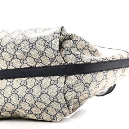 Gucci GG Supreme Monogram Denim Small Totissima Reversible Tote Beige Blue 15 of 16