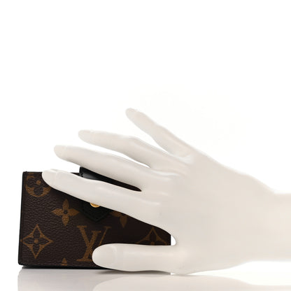Louis Vuitton Monogram Gusset Card Holder Black 2 of 8