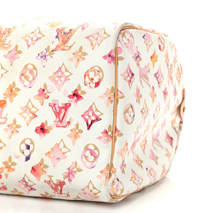 Louis Vuitton Watercolor Aquarelle Speedy 35 White 10 of 16