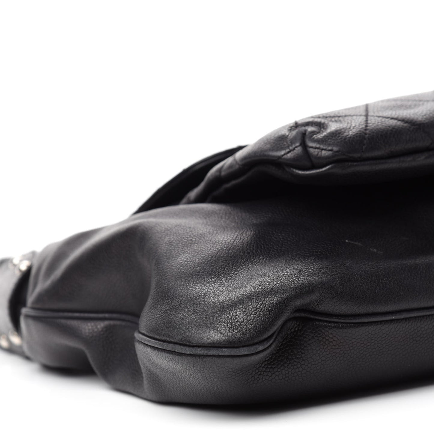 Caviar Stitched Pocket In The City Hobo Black