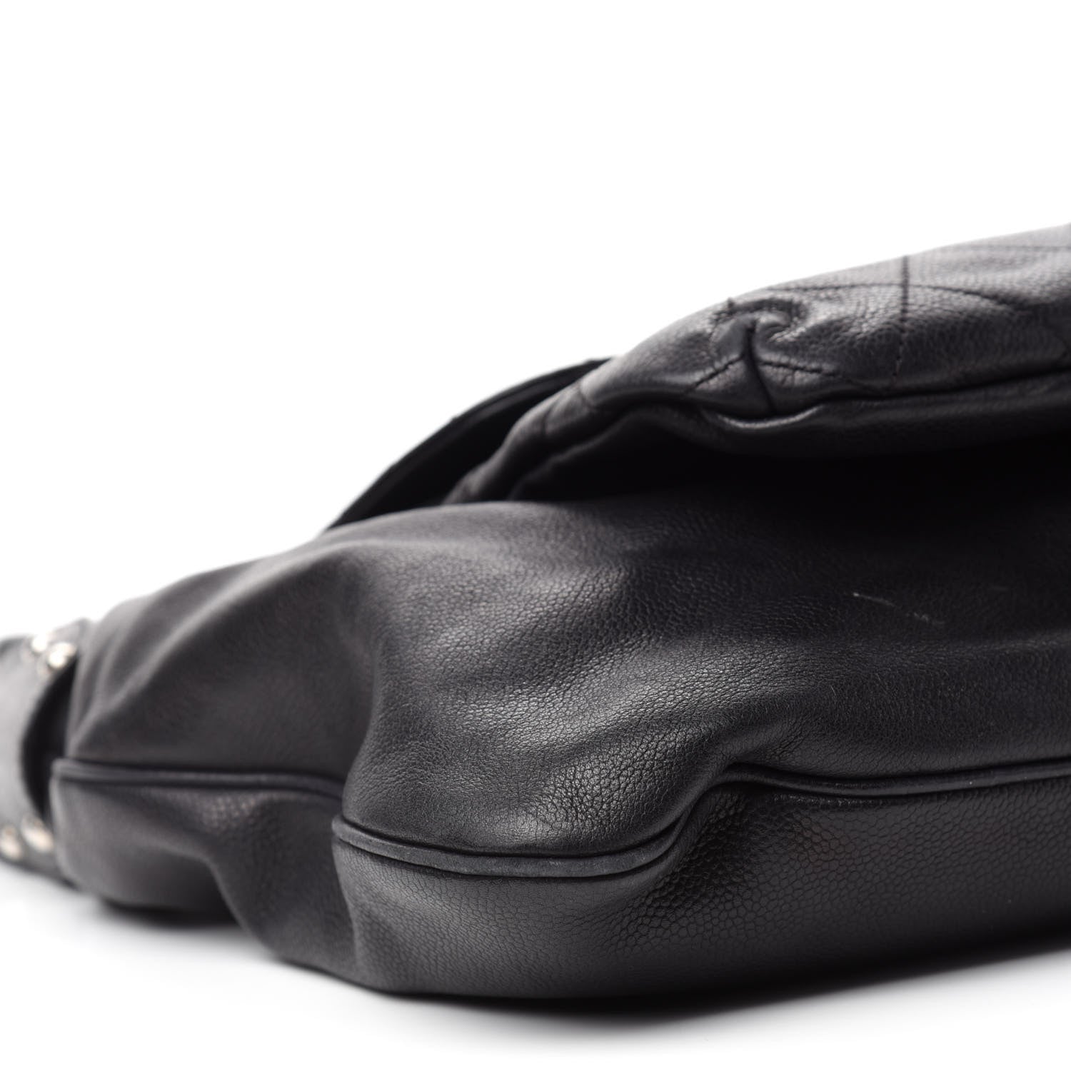 Chanel Caviar Stitched Pocket In The City Hobo Black 6 of 11