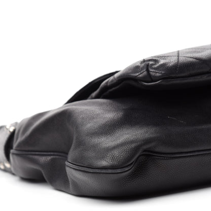 Chanel Caviar Stitched Pocket In The City Hobo Black 6 of 11