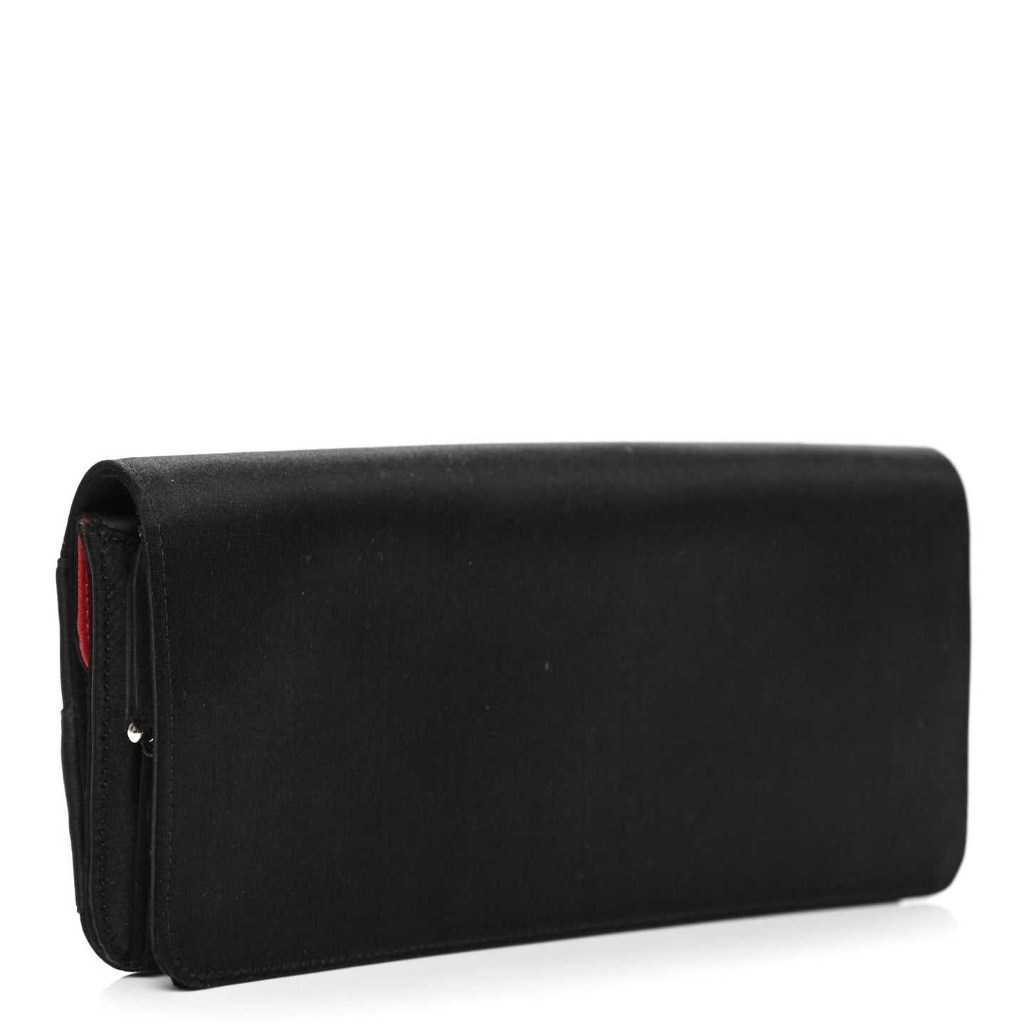 Satin Bow Clutch Black