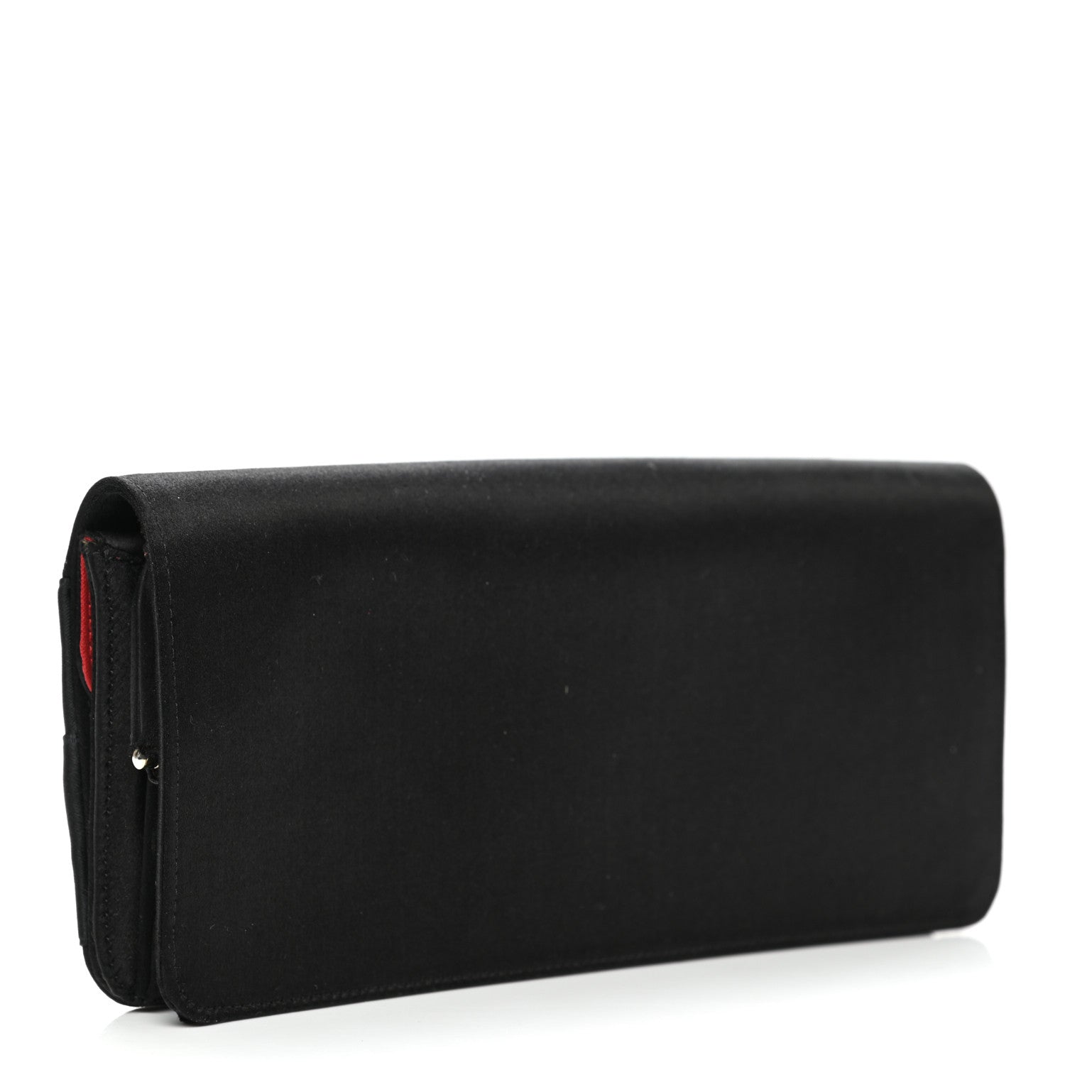 Chanel Satin Bow Clutch Black 2 of 7