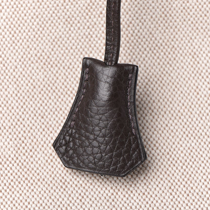 Hermes Toile Togo Birkin 40 Chocolate 28 of 37