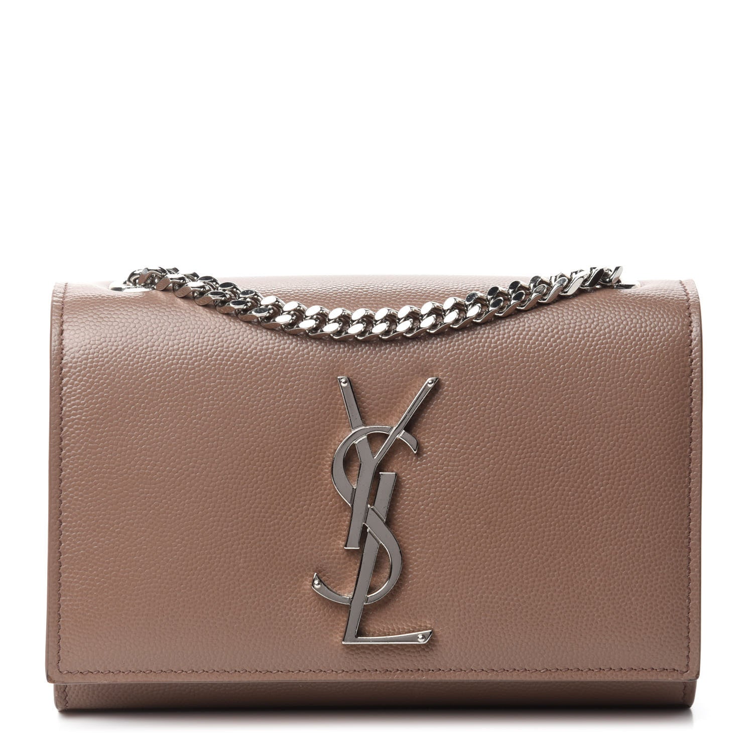 Saint Laurent Grain De Poudre Small Monogram Kate Satchel Fard 1 of 10