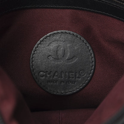 Chanel Aged Calfskin Quilted Expandable Messenger Black 6 of 9