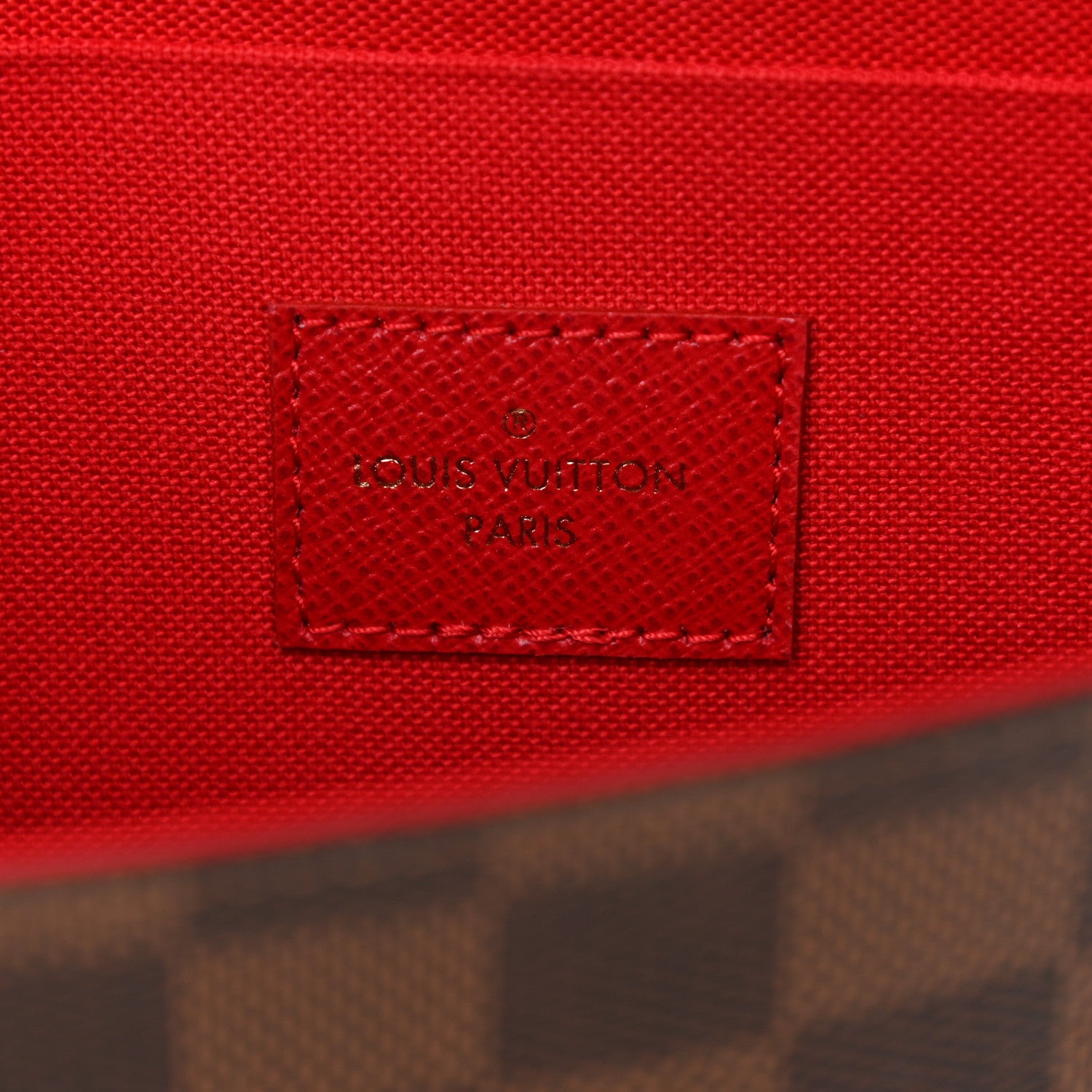 Louis Vuitton Damier Ebene Pochette Felicie Chain Wallet 7 of 12