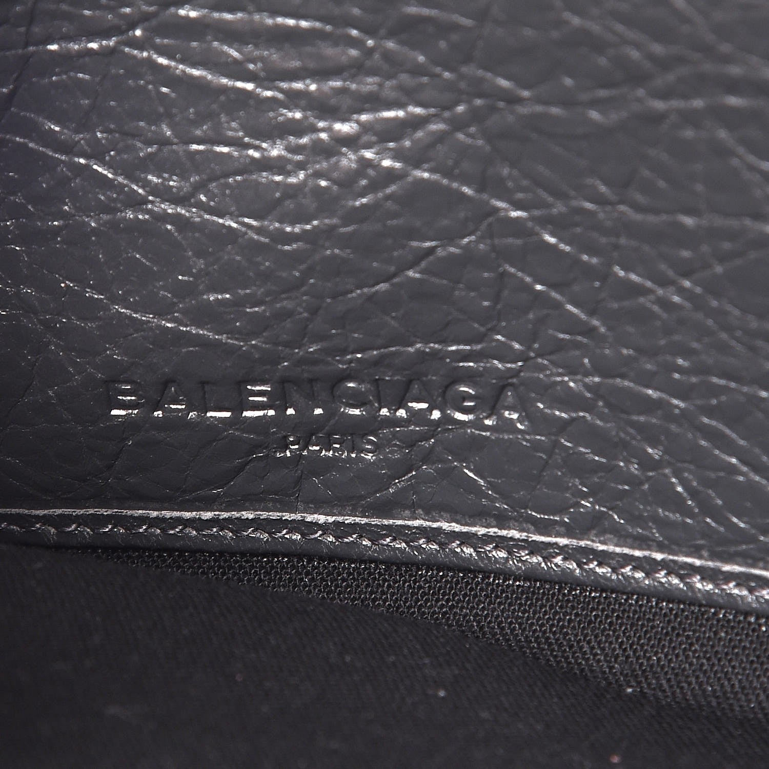 Balenciaga Agneau Classic Hardware Continental Zip Around Wallet Gris Fossile 6 of 11