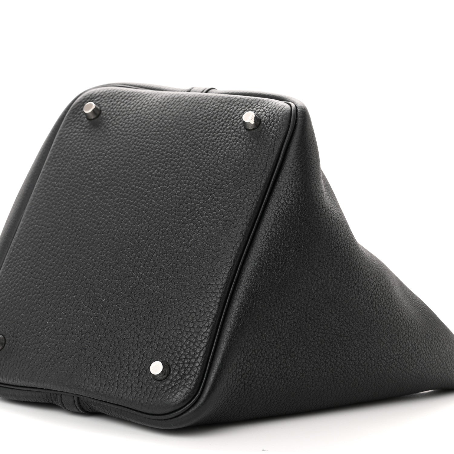 Hermes Taurillon Clemence Picotin Lock 22 MM Black Gold 10 of 10
