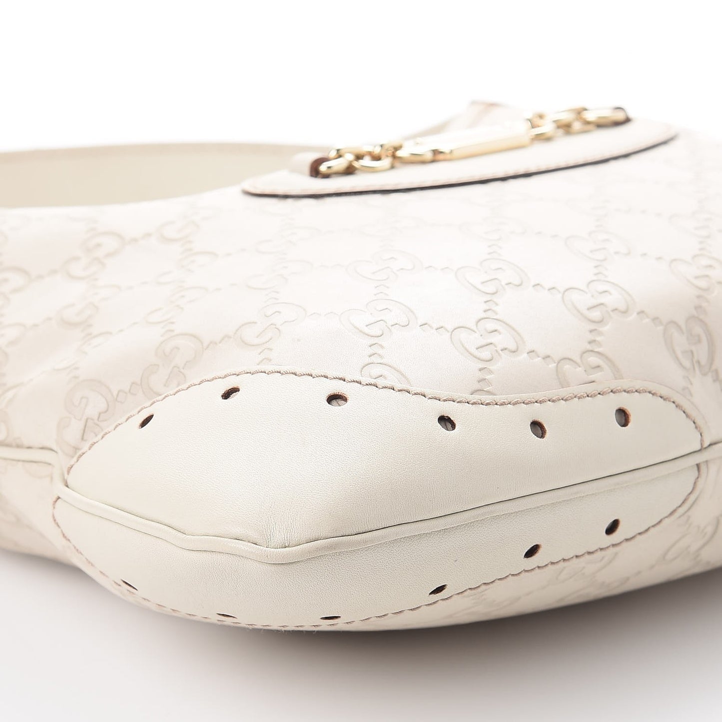 Guccissima Punch Hobo Bag White