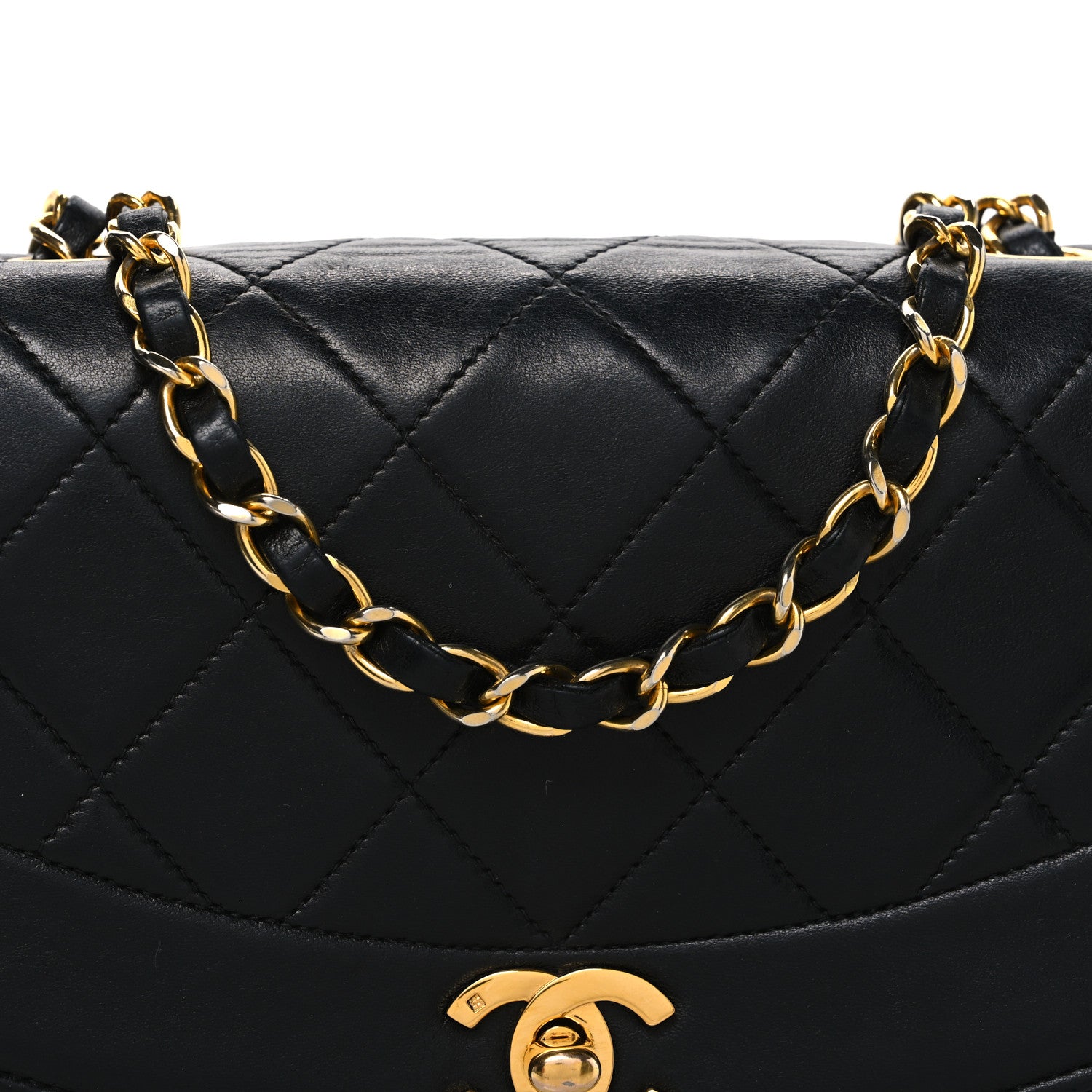 Chanel Lambskin Quilted Small Single Flap Black 9 of 11