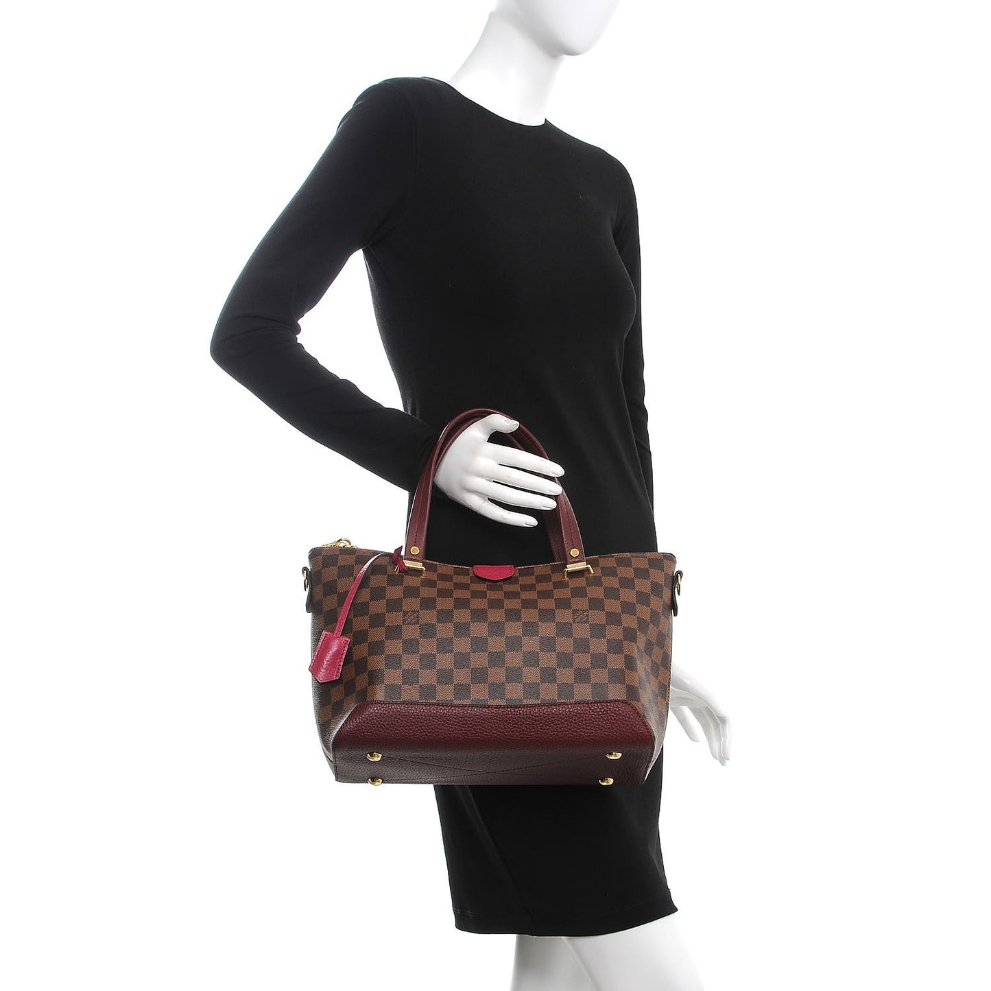 Damier Ebene Cuir Taurillon Hyde Park Fuchsia
