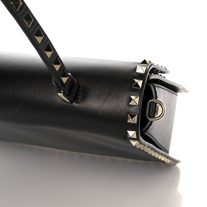 Valentino Garavani Vitello Medium Rockstud Single Handle Flap Bag Black 14 of 15