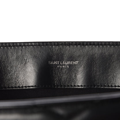 Saint Laurent Calfskin Y Quilted Monogram Medium Loulou Chain Satchel Black 8 of 11