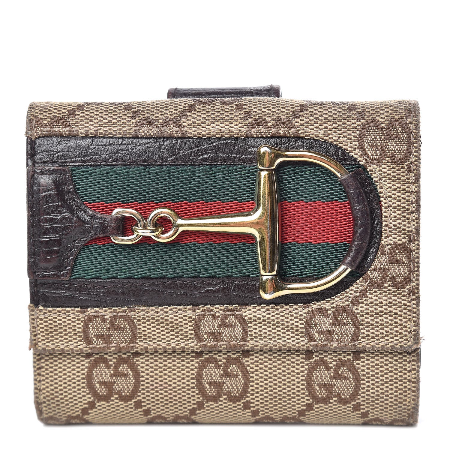 Gucci Monogram Hasler Wallet Brown 1 of 11