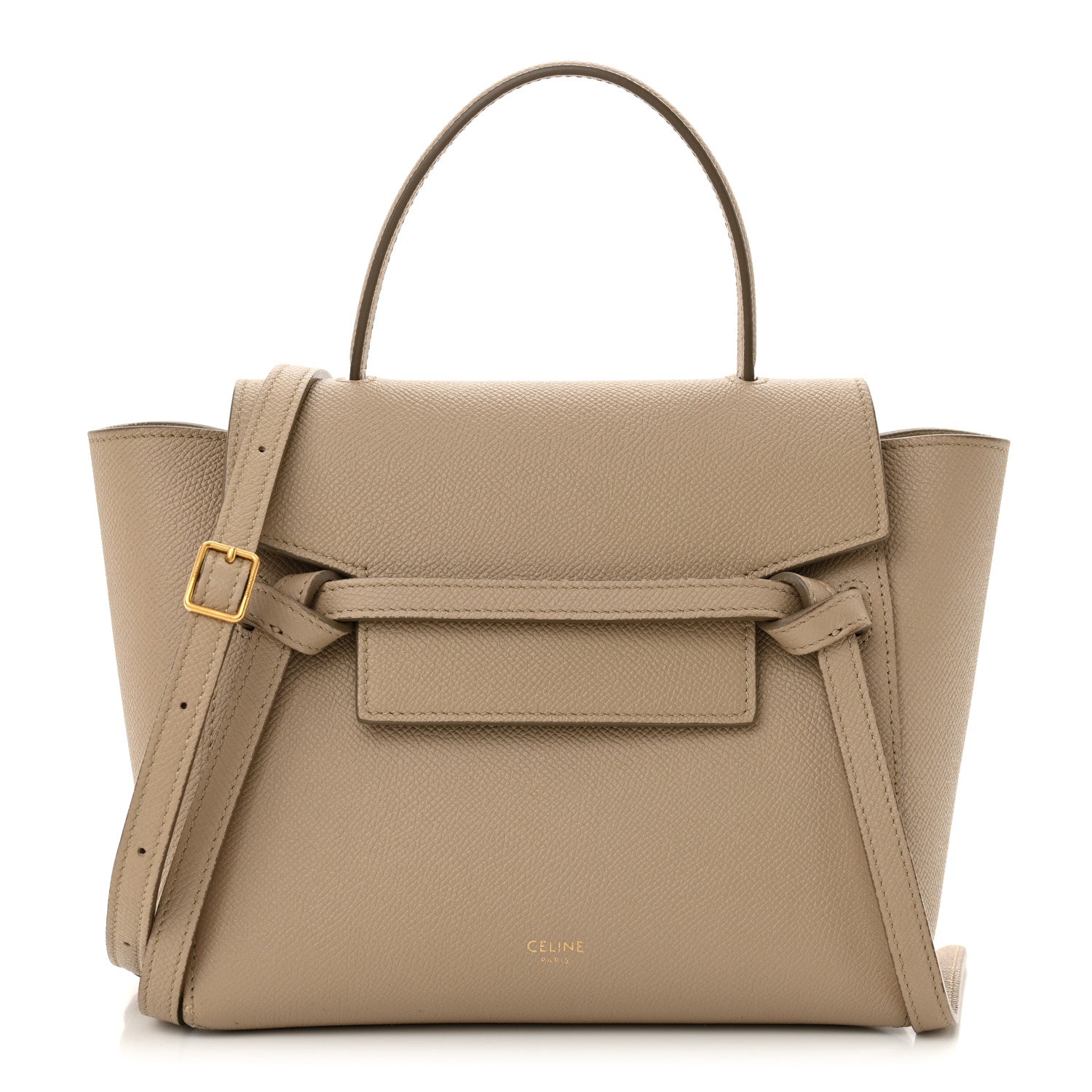 Celine Grained Calfskin Nano Belt Bag Light Taupe 1 of 13