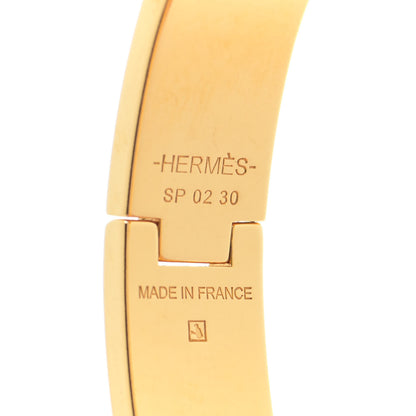 Hermes Enamel Narrow Clic Clac H Bracelet GM Beige Nacre 4 of 6