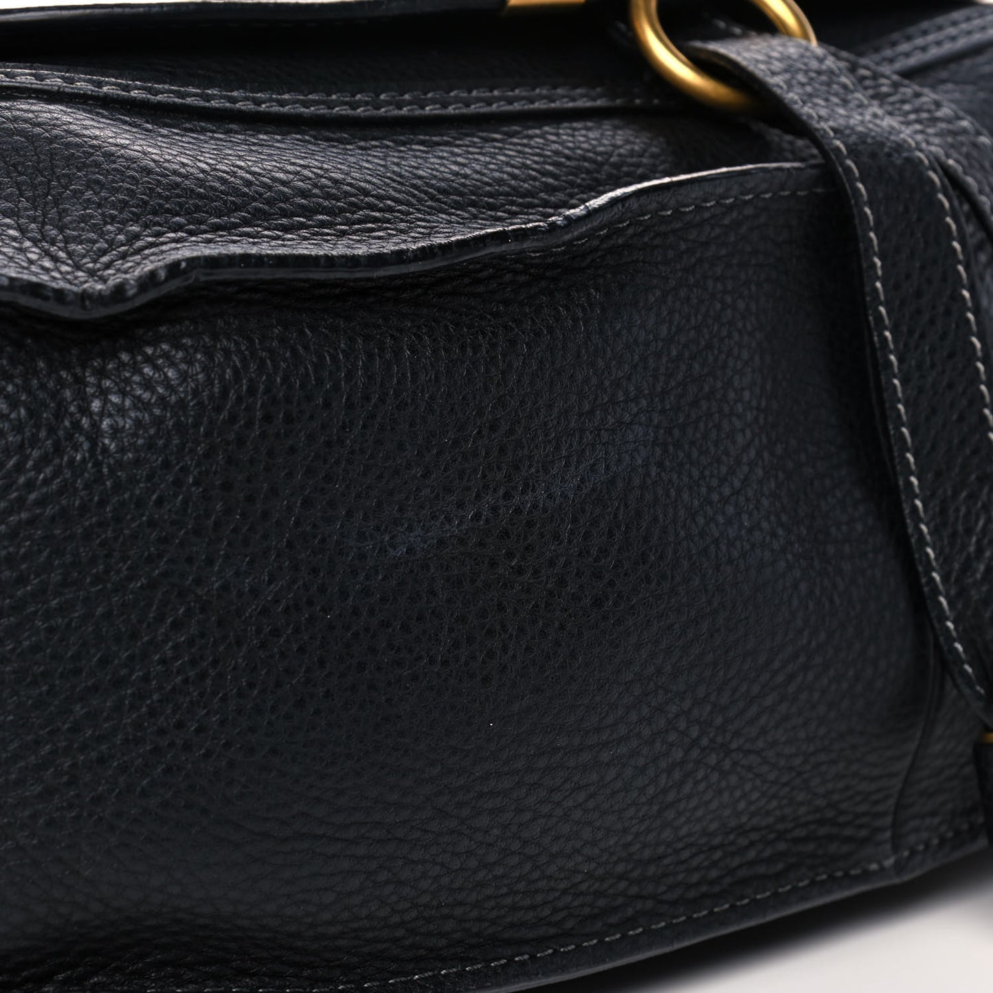 Calfskin Medium Marcie Satchel Black