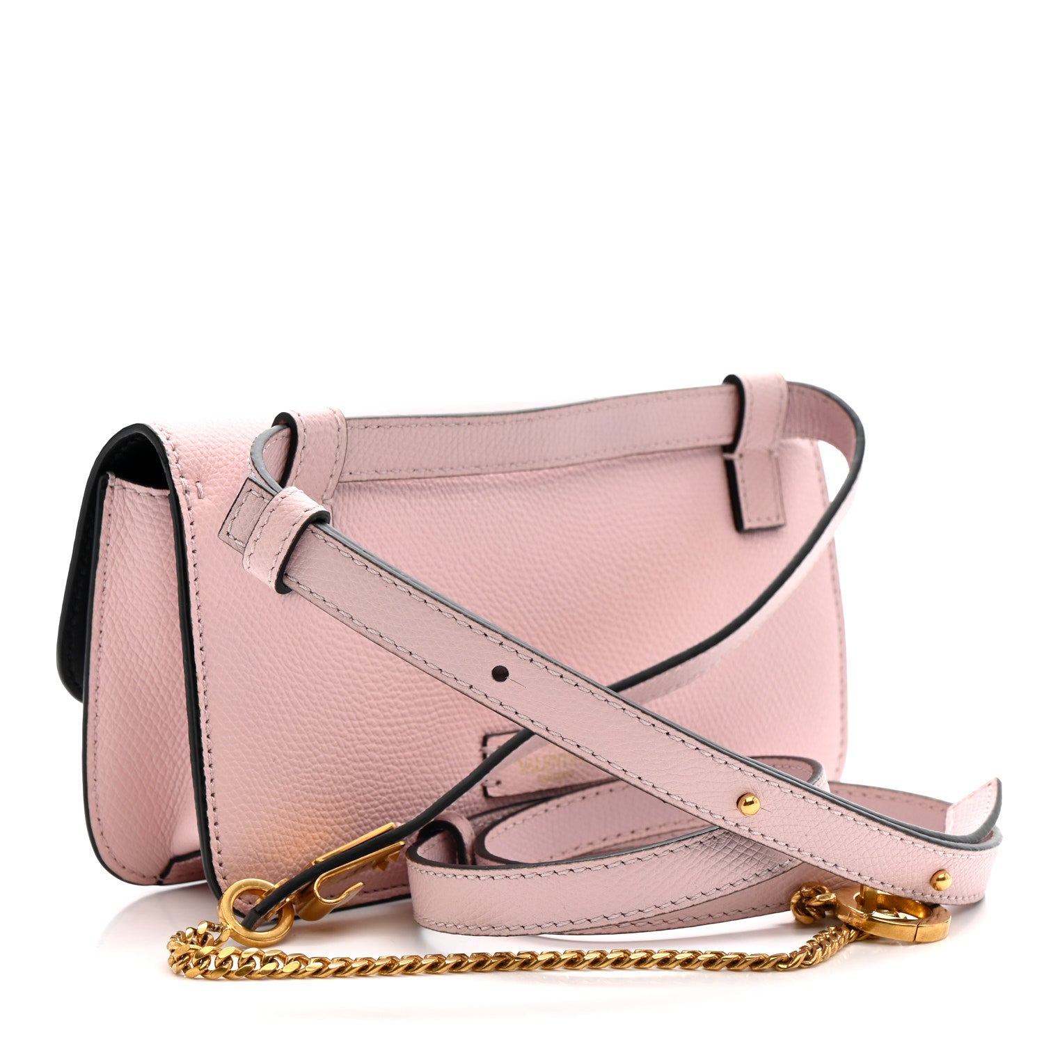 Valentino Garavani Grainy Calfskin VSling Belt Bag Rose Quartz 3 of 10