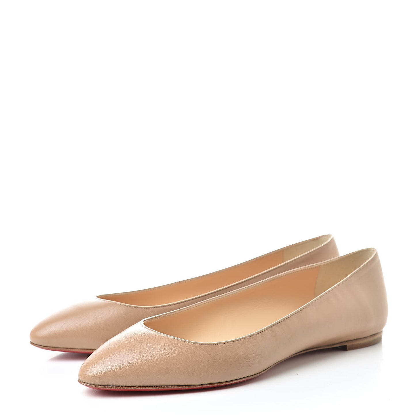 Nappa Eloise Flats 38.5 Nude
