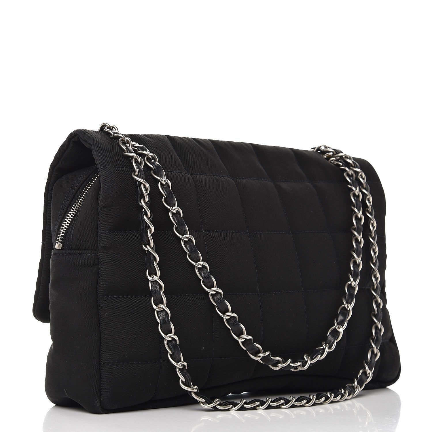 Chanel Nylon Square Quilted Flap Black 4 of 11