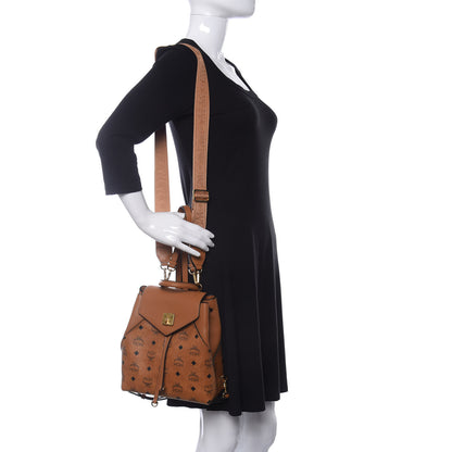 MCM Visetos Small Essential Backpack Cognac 3 of 13
