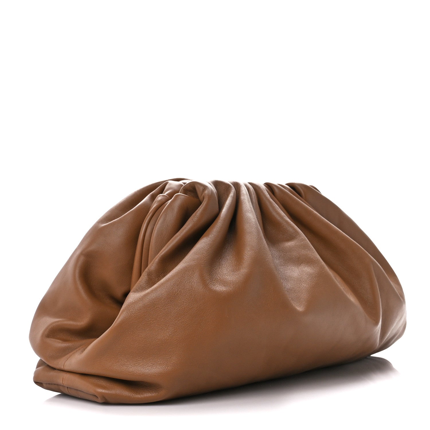 Bottega Veneta Smooth Butter Calf The Pouch Oversized Clutch Cammello 3 of 11
