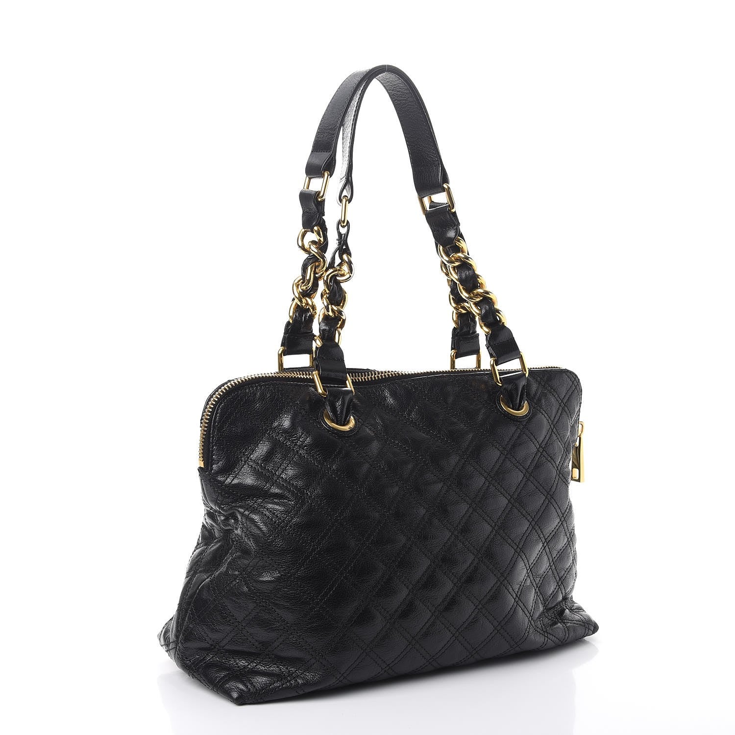 Marc Jacobs Goatskin Quilted Fifth Avenue Tote Black 3 of 10