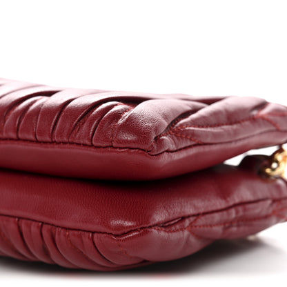 Miu Miu Nappa Matelasse Double Zip Crossbody Rubino 10 of 10