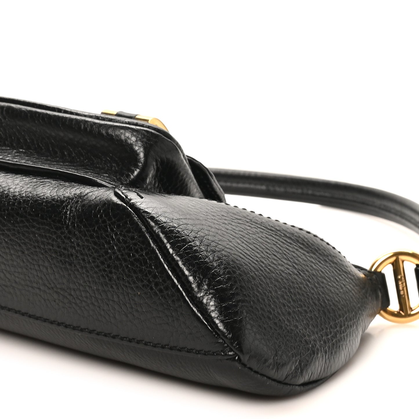 Grained Calfskin The 99 Shoulder Bag Black