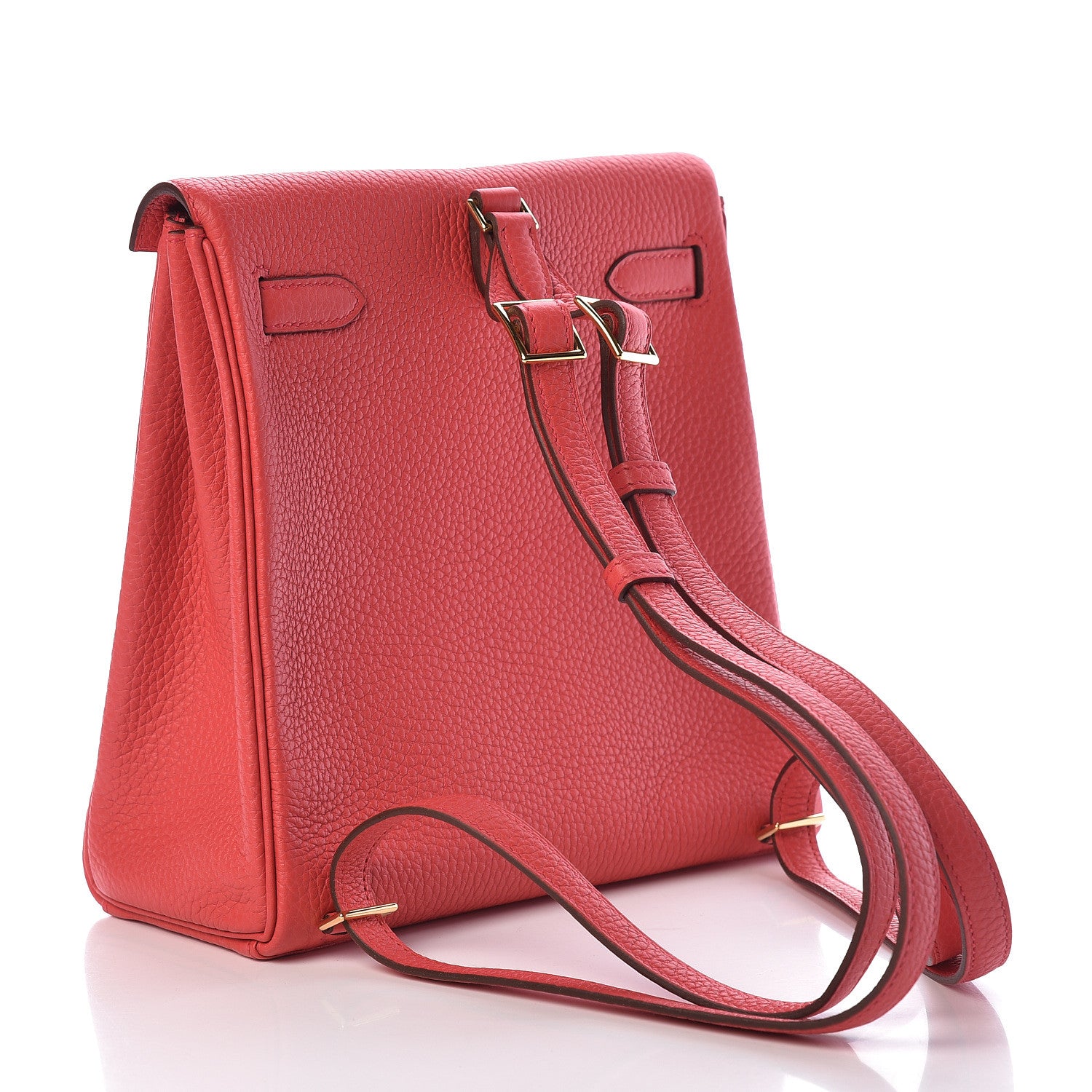Hermes Taurillon Clemence Kelly Ado Backpack Bougainvillea 3 of 11