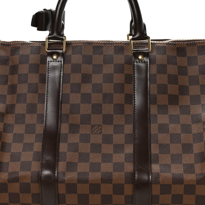 Louis Vuitton Damier Ebene Keepall Bandouliere 55 7 of 9