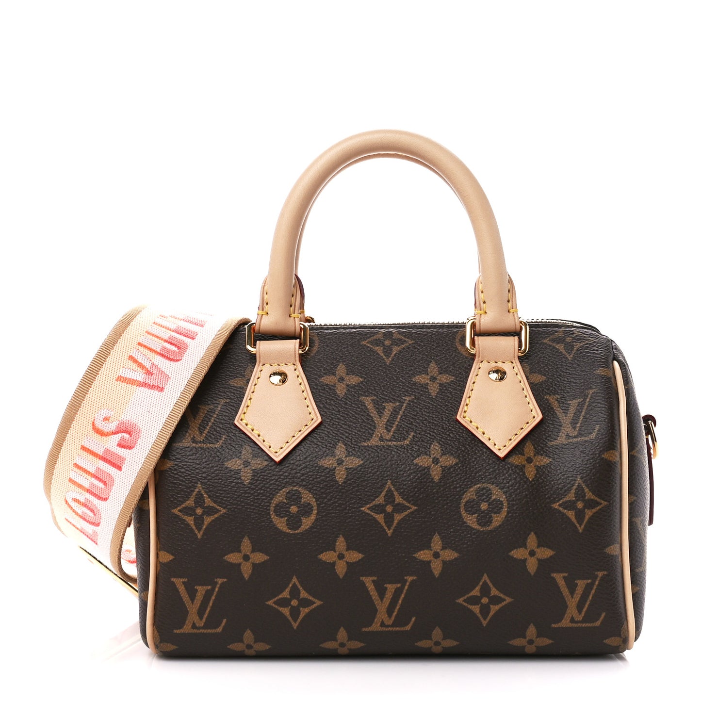 Monogram Speedy Bandouliere 20 Pink Orange