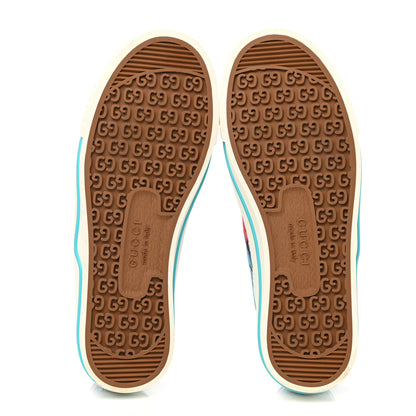 Gucci GG Monogram Multicolor Web Womens 1977 Tennis Sneakers 36.5 Light Blue Mystic White 5 of 8