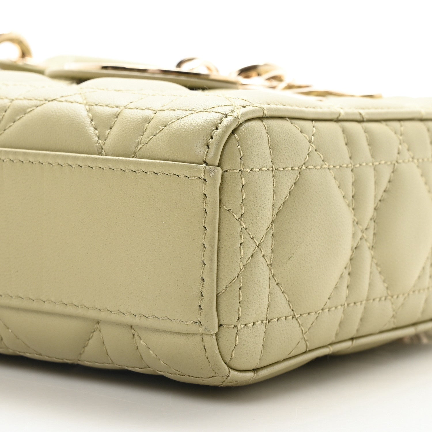 Christian Dior Lambskin Cannage Medium Lady D-Joy Pastel Peyote Green 10 of 10