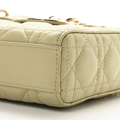 Christian Dior Lambskin Cannage Medium Lady D-Joy Pastel Peyote Green 10 of 10