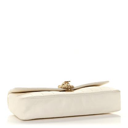 Chanel Lambskin Chocolate Bar Leo Lion Flap White 4 of 11
