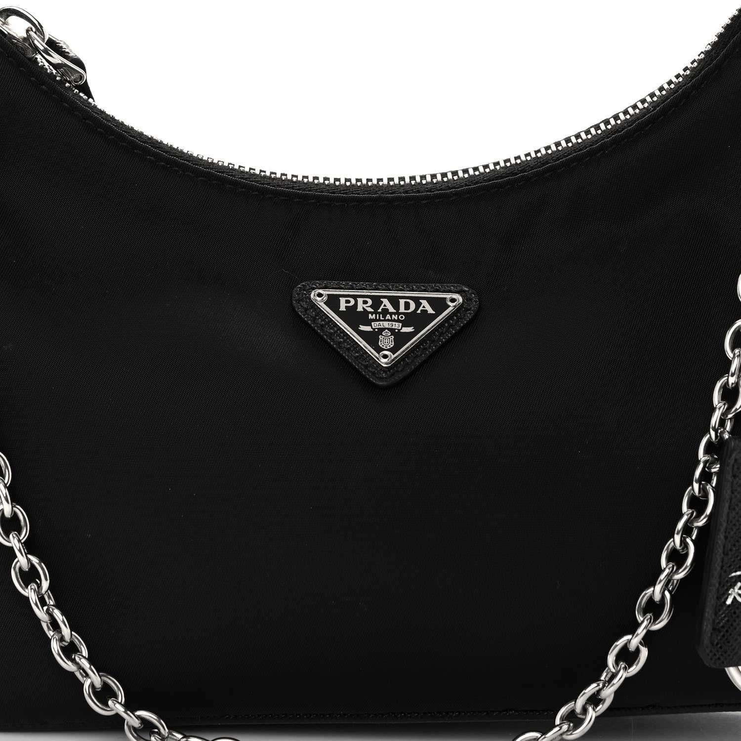 Prada Nylon Re-Edition 2005 Shoulder Bag Black 7 of 9