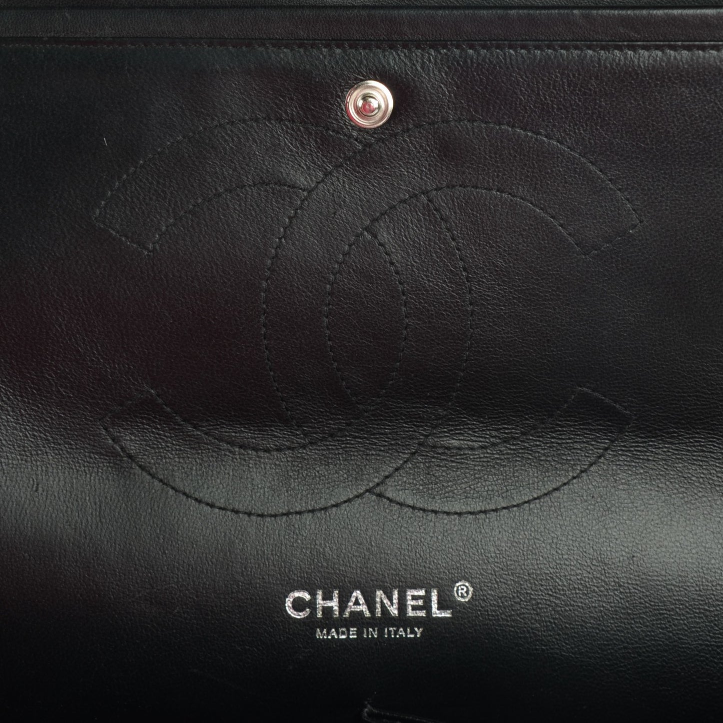 Lambskin Quilted Jumbo Double Flap So Black