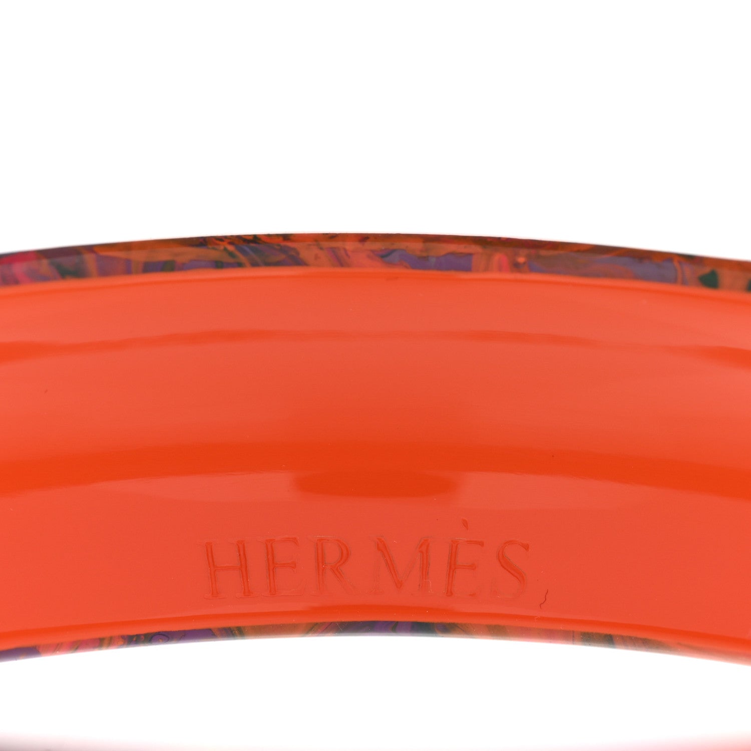 Hermes Lacquered Wood Bangle Bracelet 4 of 5