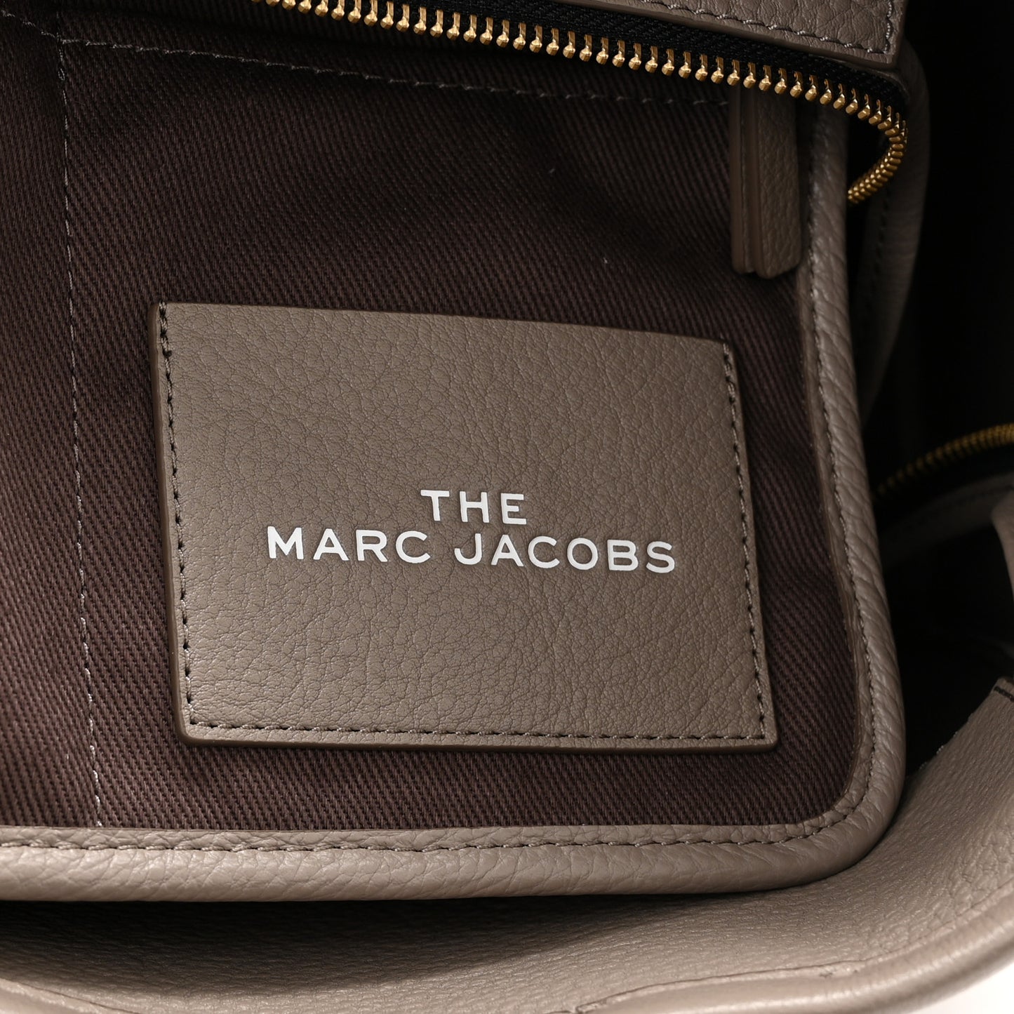 Grained Calfskin The Tote Bag Taupe