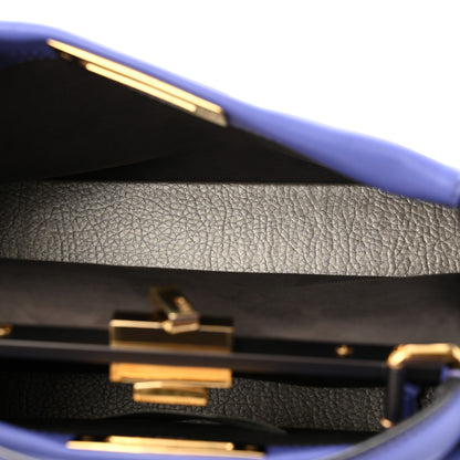 Fendi Vitello Seta Medium Peekaboo Iconic Satchel Viola Cassis 6 of 13