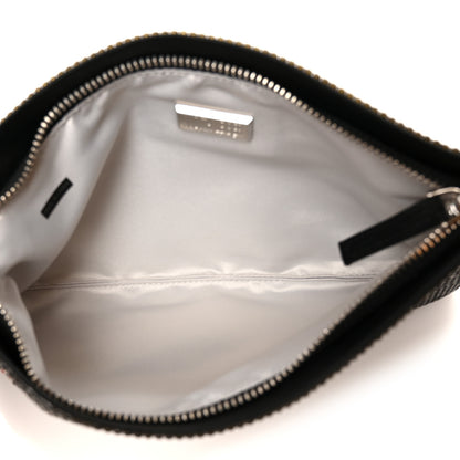 Judith Leiber Satin Crystal Oui Oui Pouch Silver Jet Multicolor 5 of 9