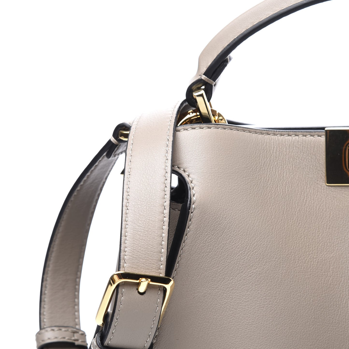 Vitello Medium Peekaboo Iconic Essentially Satchel Grey
